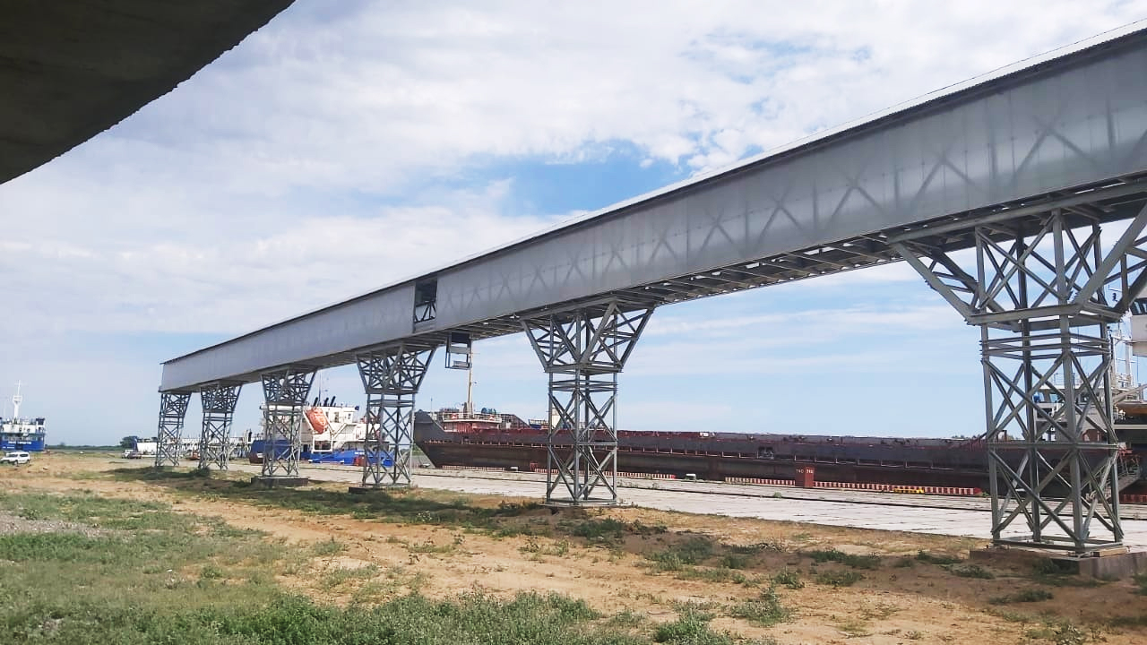 Монтаж системы термометрии зернового терминала порт Оля в Астраханской области